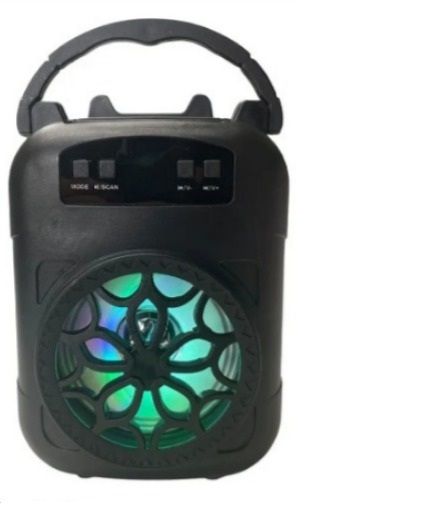 Parlante Bluetooth Portatil LED inalámbrico Negro verano