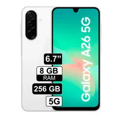SAMSUNG - Celular Galaxy A26 5G 256GB - 8GB RAM Blanco