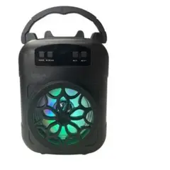 GENERICO - Parlante Bluetooth Portatil LED inalámbrico Negro