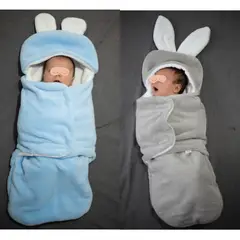 GENERICO - Pack 2 Saquitos de dormir abrigadoras para bebé Gris-Celeste