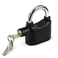 GENERICO - Candado Alarma Sistema de Bloqueo Chip  Asa Grande Sensor Bicicleta Moto