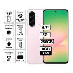 SAMSUNG - Celular Galaxy A56 5G 256GB 8GB RAM Color Rosa