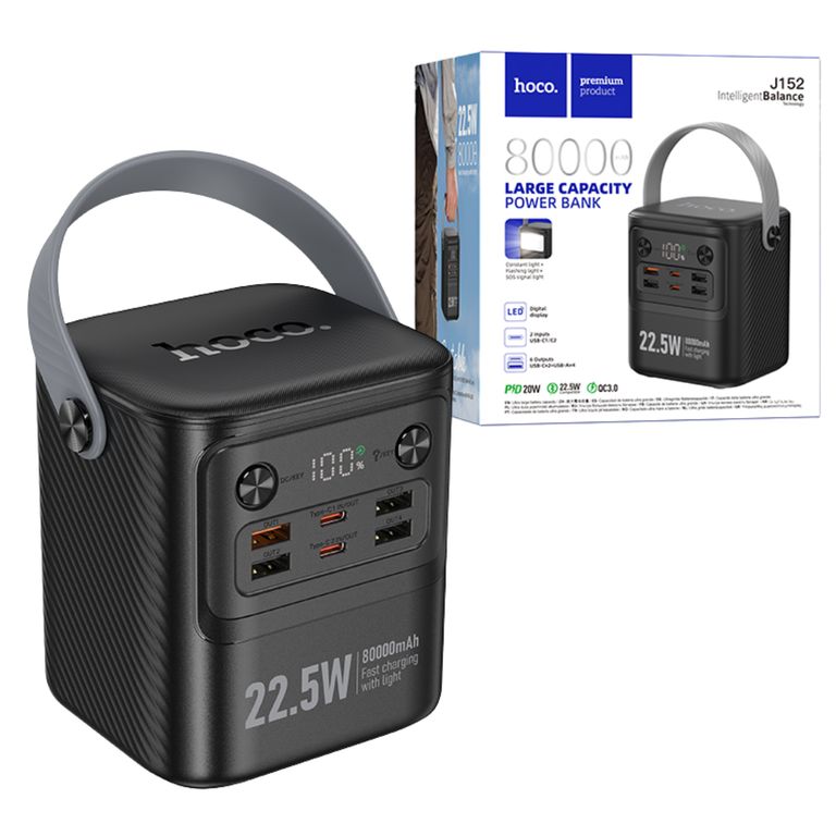 Cargador Bateria Portatil Carga Rapida 22W Power Bank 80000mAh