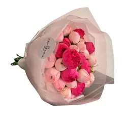 GENERICO - Ramo Peonias XL: 50 rosas inglesas