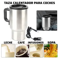 OEM - Taza Calentador para Coche de acero Inoxidable 450 ml
