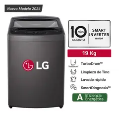 LG - LAVADORA 19 KG TURBODRUM CARGA SUPERIOR NEGRO WT19BVTB