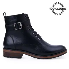 VIALE - Botín Derby Casual RUSSO-2504 Negro Cuero