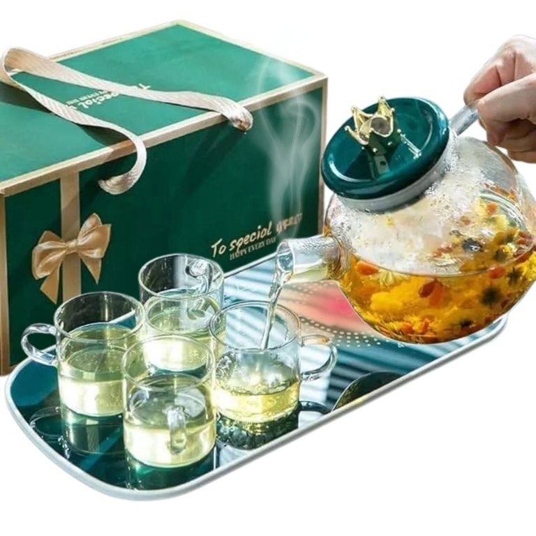 Bandeja Calentadora Eléctrica temperatura gradual+ Set 1 Jarra 4 Vasos