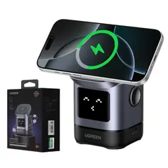 UGREEN - Cargador Inalámbrico Soporte 2 En 1 Ajustable Carga Rapida 15w