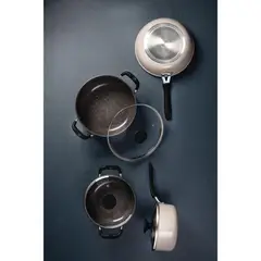 TRAMONTINA - Batería de Cocina Rosa 4 Piezas - 28799/410