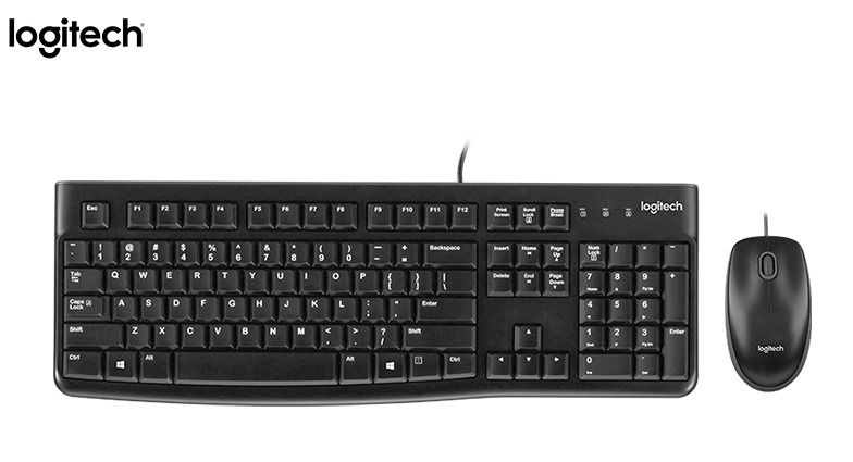 Kit MK120 Mouse + Teclado USB SP BLACK