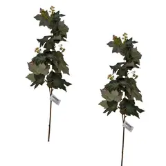 FLORIPA - Pack 2 Varas Uva Artificiales 90cm Interior Exterior