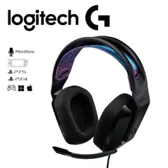 LOGITECH - Audifono G335 Con Microfono Negro