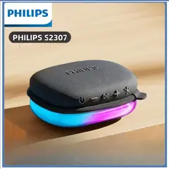 PHILIPS - Parlante TAS2307 RGB BLUETOOTH 7H 5W10W USB-C Negro