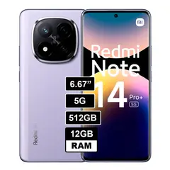 XIAOMI - Celular Redmi Note 14 PRO PLUS 5G - 512GB - 12GB RAM Color Purpura