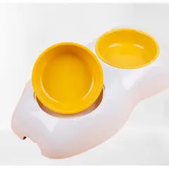 GENERICO - COMEDERO DOBLE + ARNES DE PASEO PARA MASCOTAS