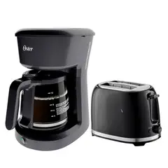 OSTER - Combo Cafetera 12 tazas Filtro BVSTDCS12B + Tostadora Imaco
