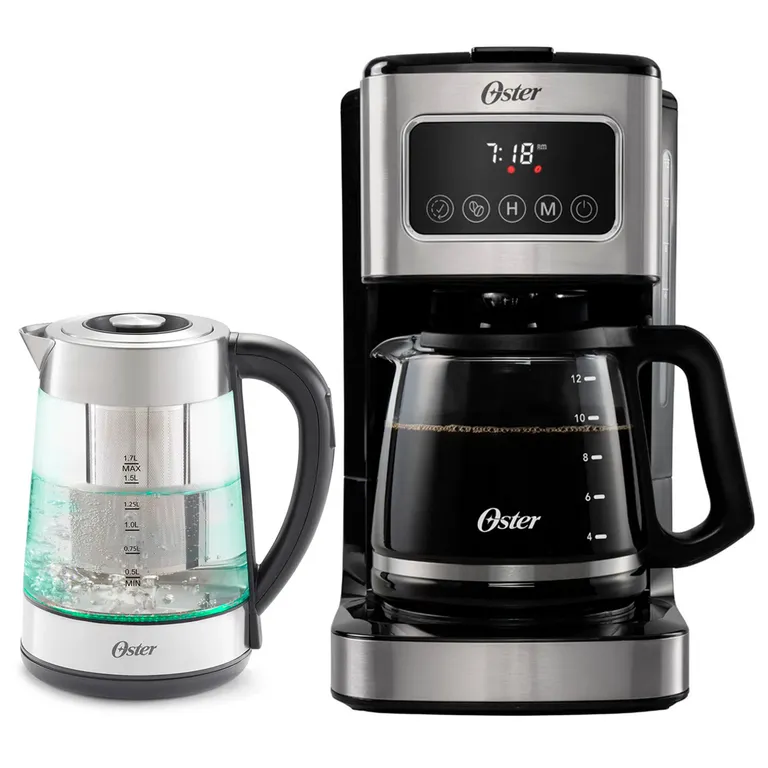 Cafetera Programable de 12 Tazas BVSTDC4403 + Hervidor de Vidrio