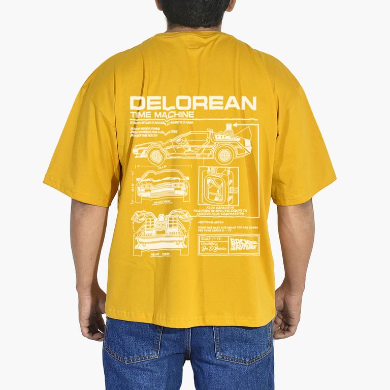 Polo Oversize Algodón Amarillo DeLorean