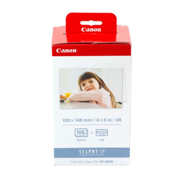 PAPEL FOTOGRAFICO SELPHY + TINTA KP-108 CP1500 CP1300