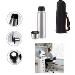 GENERICO - Termo De Acero Inoxidable Personal 500ml Con Funda