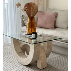 DECORATI - Mesa de Centro Perla de Mármol