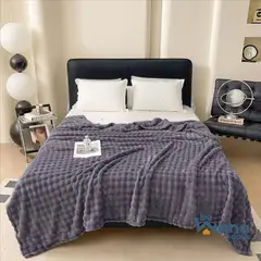 CASATEX - Manta Antialérgica Piel de Oso Queen Gray