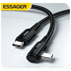 ESSAGER - Cable Usb Tipo C a C de carga rápida 100W 2metros