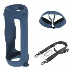 GENERICO - PROTECTOR SILICONA CASE AZUL PARA JBL CHARGE 5