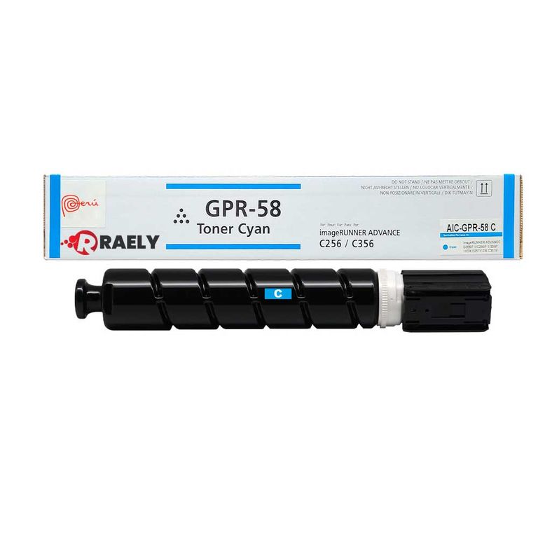 Toner Compatible Raely GPR-58 Cyan Para Canon