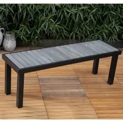 VENTITAS HOME - Banco para Jardín Kori Color Roble Gris