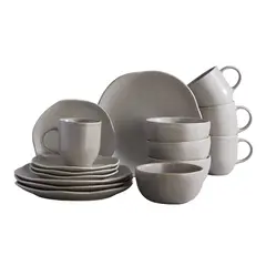 CORONA - Juego de Vajilla Concreto 16 piezas