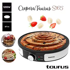 TAURUS - Crepera con Placa Antiadherente 1200W S165
