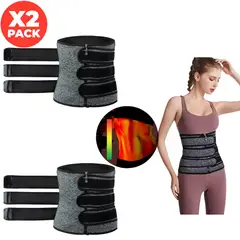 OEM - Set 2 Corsés Reductores para Moldear Cintura con Efecto Sauna - M