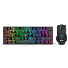 REDRAGON - Teclado 60% y Mouse S143 para Esports M724