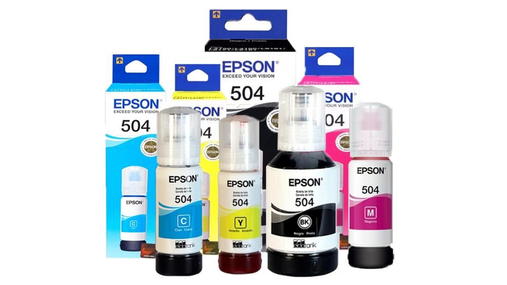 PACK DE TINTAS EPSON T504 NEGRO, CYAN, MAGENTA Y AMARILLO SIN CAJA