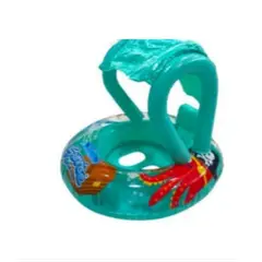 GENERICO - Flotador Diseño Bote Toldo Infantil trurquesa