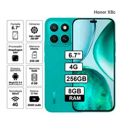 HONOR - Celular X8c 8GB Ram 256GB Color Verde