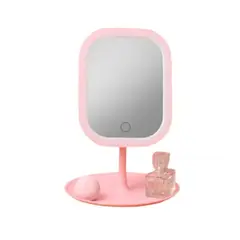 GENERICO - Espejo de Maquillaje Recargable Tactil con 3 tonos de luz