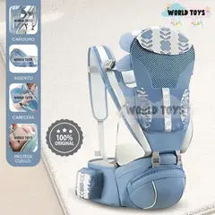 BABY - Canguro Ergonómico para Bebé «KANGÙ» Light Blue