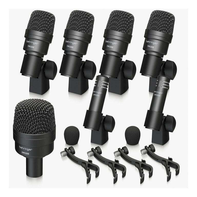 Set de 7 Microfonos Profesional P/Bateria-BC1200