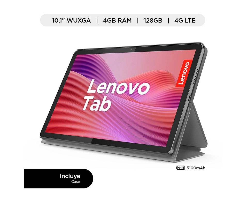 Tablet TB311XU Tab + Folio Case 101 FHD 4G LTE 4GB 128GB, Luna Grey