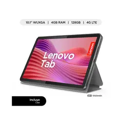 LENOVO - Tablet TB311XU Tab + Folio Case 101 FHD 4G LTE 4GB 128GB, Luna Grey