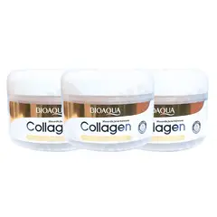 BIOAQUA - PACK 3 MASCARILLA FACIAL COLLAGEN MOISTURIZING MASK 300G