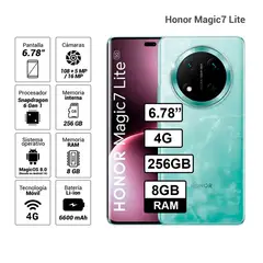 HONOR - Celular Magic 7 Lite 8GB Ram / 256GB Color Jade Cyan