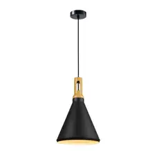 GENERICO - Lámpara Colgante Campana Black Led