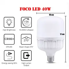 GENERICO - Foco led potente de 40w