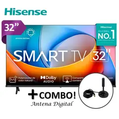 HISENSE - Televisor 32 Smart TV LED 32A4K