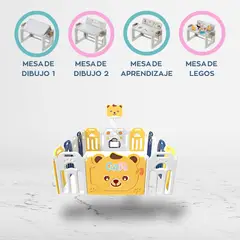 BEAUTIFUL - Corral Armable 4 en 1 para Bebés «BALOO» Yellow