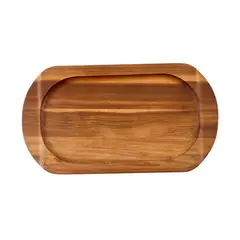 VICTORIA - Base Madera Acacia Plancha Ovalada 34x17 cm